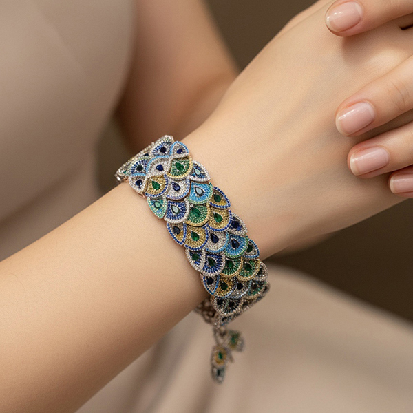 Cocktail Cubic Zirconia Bracelet S1111